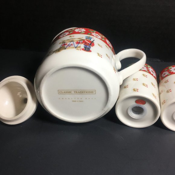 Vintage Charlton Hall Kobe Holiday Ceramic Set 5pc - Picture 16 of 16